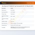 Alto-Shaam ALTTT33626 Thermostat W/60&deg;-200&deg;F 1/8" X 10" Bulb 48" CAP