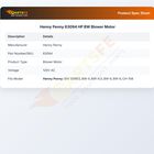 Henny Penny 63094 HP BW Blower Motor
