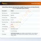 Vollrath/Idea-Medalie B401125 Phase Control Solid State 20A 230V