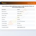 Carter Hoffmann 18602-0055 Holding Cabinet Rocker Switch On/Off 1/4" Tab Terminals 20A 125-277 VAC Green Light