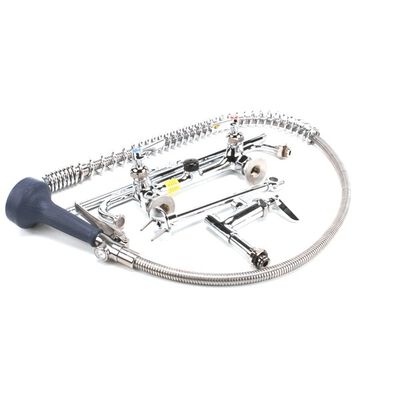 T&S Brass B-0133-01-CR-8C Pre-Rinse Assembly Spring Action 8" Wall Mount