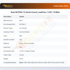 Bunn BU7094-1 S-Series Faucet, LeadFree, 1-1/32"-14 Male