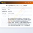Pitco 60059302 Gas Fryer Drain Line Sleeve Gasket 2-7/8"X 2"