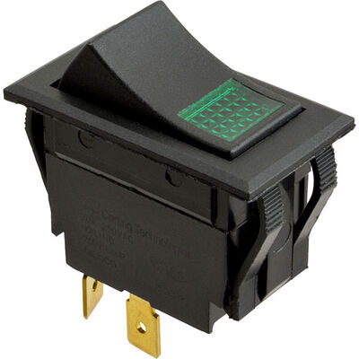 Carter Hoffmann 18602-0075 Switch DPDT On/Off Green 250V