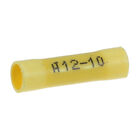 Allpoints 851031 Vinyl Insulated Butt Connectors W/Terminals, 10-12 AWG, 100/pack
