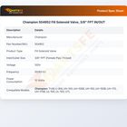 Champion 504952 Dishwasher Fill Solenoid Valve 3/8" FPT IN OUT