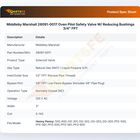 Middleby Marshall 28091-0017 Oven Pilot Safety Valve W/ Reducing Bushings 3/4" FPT