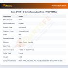 Bunn 07094-1 S-Series Faucet, LeadFree, 1-1/32"-14 Male