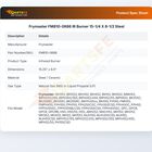Frymaster FM810-0686 Fryer IR Burner 15-1/4" X 8-1/2" Steel