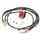 Intermetro RPC13-375 Red Rocker Black Frame  Power Switch W/ I/O Print, 2screws & Wiring terminals