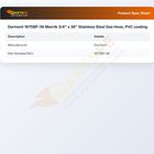 Dormont 1675BP-36 Gas Hose Stainless Steel PVC Coating 3/4" X 36"