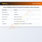Victory 50599501 Defrost Thermostat W/ Fan Delay & 3-Wire Connection