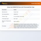 Vulcan Hart 958827G3 Oven Limit Thermostat Disc Type