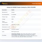 Holman 2U-200560 Toaster Cooling Fan, 230V, 2700 RPM