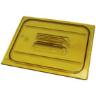 Cambro CAM20HPCH150 Hot Pan Lid Half Size-150 Amber