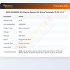APW 45596000 1PH Warmer Element W/ Screw Terminals, 10-32 X 1/4"