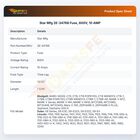 Star Mfg 2E-34768 Fuse 10A 600V