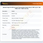 Market Forge 10-8105 Condenser Thermostat 3500/ST-10