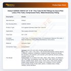 Hobart 426505-00014 1/4" X 18 " Flex Tube Kit W/ Fittings for Gas & Pilot Lines,1 Flex Tube, Compression Nuts, 1Male Breakaway Fitting