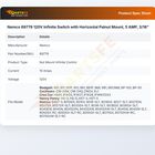 Nemco 69779 120V Infinite Switch with Horizontal Palnut Mount, 5 AMP, 3/16"