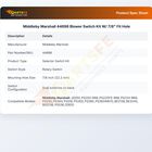 Middleby Marshall 44696 Blower Switch Kit W/7/8" Fit Hole