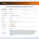 APW AS-54051 208V 1600W Warmer Element, 16" x 6-1/4"