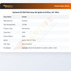 Garland 227184 Pilot Assy W/ Igniter & Orifice, 24" Wire