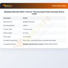 Middleby Marshall 33812-1 Oven 6" Thermocouple Probe Assembly W/wire Leads