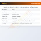 Vulcan Hart 00-423754-00001 3 Probe Burner Ignitor W/ Flame Sensor