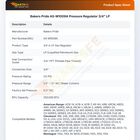 Bakers Pride AS-M1009A Pressure Regulator 3/4" LP