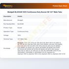 Blodgett BL20349 120V Continuous Duty Buzzer W/ 1/4" Male Tabs