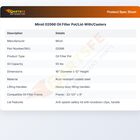 Miroil 02066 Oil Filter Pot/Lid-With/Casters