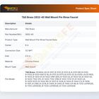 T&S Brass 2832-40 Wall Mount Pre Rinse Faucet