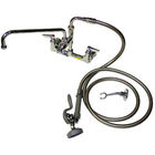 T&S Brass 0175 Wall Mount Faucet & Spray Assembly 8" CTRS