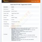 Hobart 00-87711-148-1 Toggle Switch 1/2 DPST