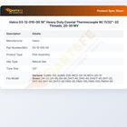 Hatco 03-12-010-00 18" Heavy Duty Coaxial Thermocouple W/ 11/32"-32 Threads, 20-30 MV