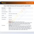 Hobart 715005 1900 Series H/D Thermocouple 36" Long.20-30 MV