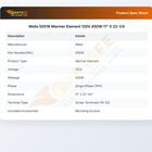 Wells 50519 Warmer Element 11" X 22-1/4" 450W 120V