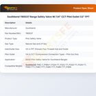 Southbend 1185537 Range Safety Valve W/ 1/4" CCT Pilot Outlet 1/2" FPT