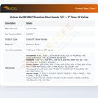 Vulcan Hart 836967 Stainless Steel Handle 1/2" & 2" Draw Of Valves