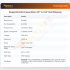 Blodgett BL32302 2-Speed Motor 5/8" X 4-5/8" Shaft W/keyway