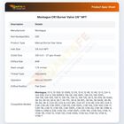 Montague CR1 Burner Valve 1/8" NPT