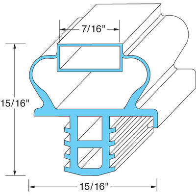 Delfield 1701190 Door Gasket 10 7/8" X 16 7/8"