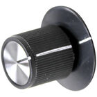 Hatco HT05.30.043 Black Pointer Knob W/white Indicator, 1-1/8" DIA, .187 FLAT RIGHT