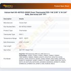 Vulcan Hart 00-407522-00001 Oven Thermostat FDO-1 W/ 3/16" X 14-3/4" Bulb, Gas In/out 3/8" FPT
