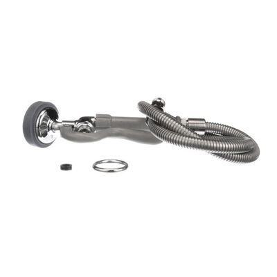 T&S Brass B-0950 Flex Hose/Angled Spray Assembly SS 44"