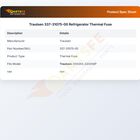 Traulsen 337-31075-00 Refrigerator Thermal Fuse