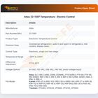Atlas 22-1397 Electric Temperature Control