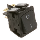 Prince Castle 78-196S Black Rocker On/Off Switch W/4x1/4" Tab Terminals DPST