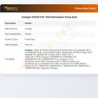 Insinger D2534 5/8" DIA Dishwasher Pump Seal
